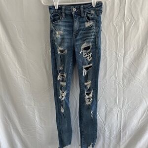 American Eagle Distressed Blue Women's Jeans
